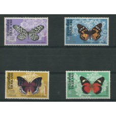 FLORES MARIPOSAS TAILANDIA RARA SERIE COMPLETA DE ESTAMPILLAS NUEVAS MINT